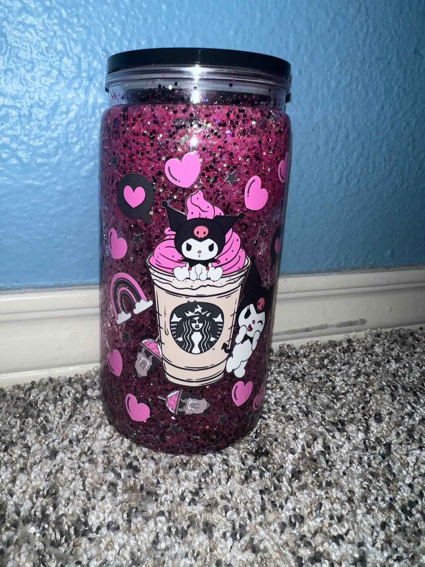 Pre-made 16 oz. Snow Globe Cup