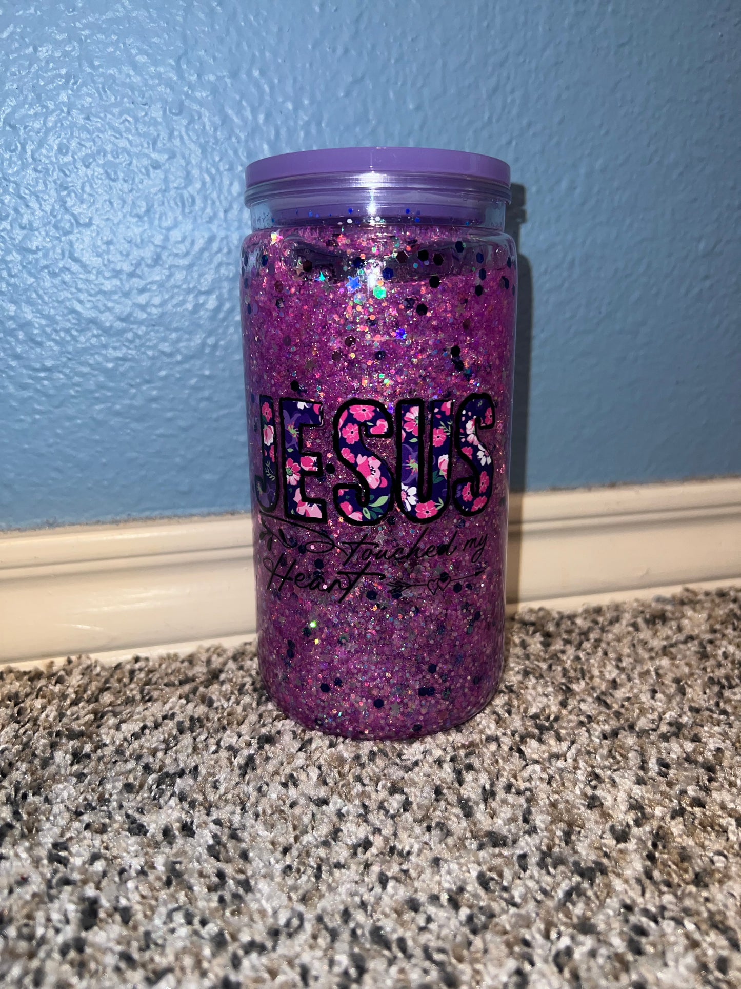 Pre-made 16 oz. Snow Globe Cup