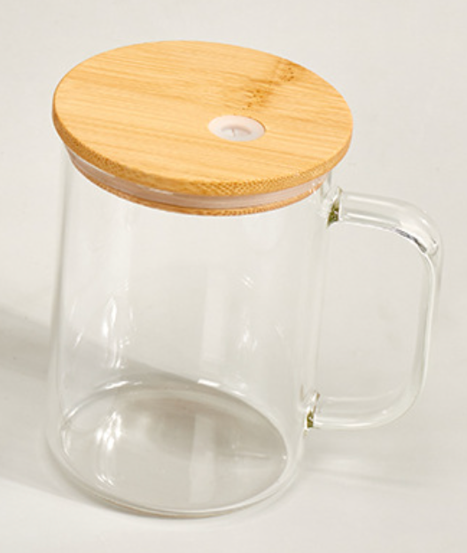 15 oz. Glass Mug Snow Globe Cup