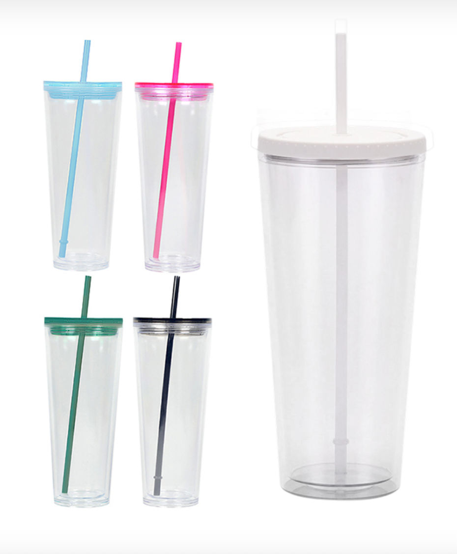 24 oz. Acrylic Snow Globe cup