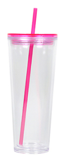 24 oz. Acrylic Snow Globe cup