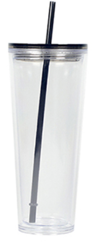 24 oz. Acrylic Snow Globe cup